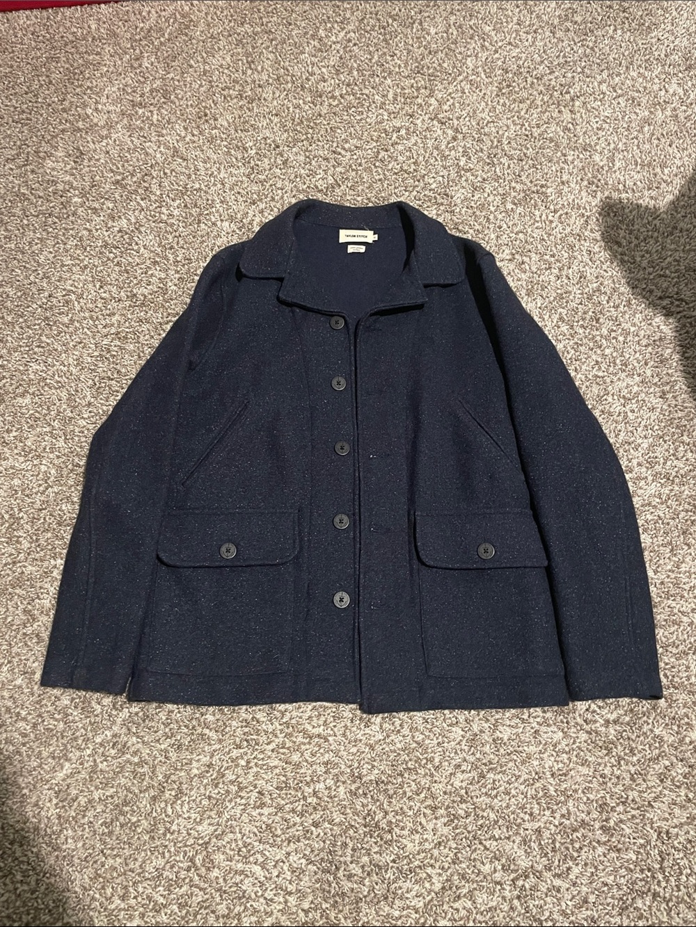 Taylor Stitch Maritime Submariner in Navy Donegal Wool